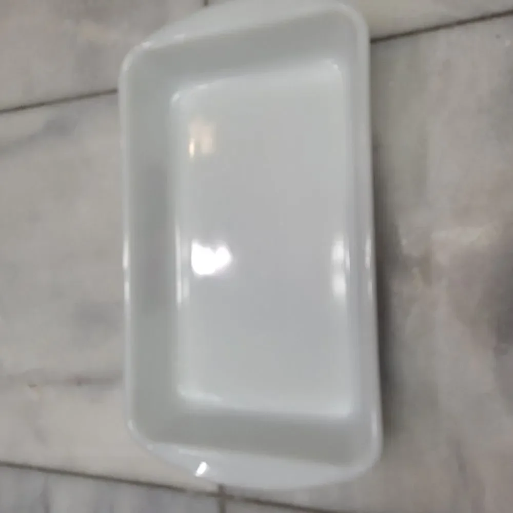 Glasbake Vintage  Milk Glass Casserole Dish 1.5 qt